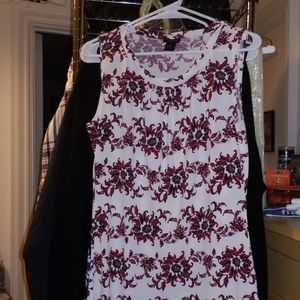 Ann Taylor floral print shell